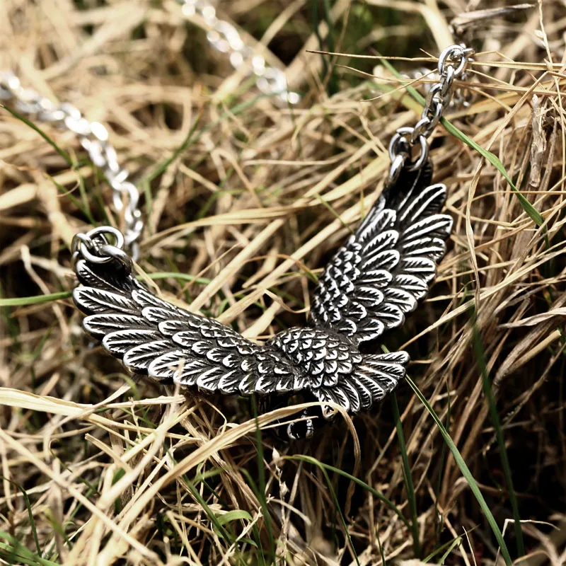 Beier Stainless Steel Ferocious eagle Animal Pendant Chain Necklace  Fashion men Jewelry BP8-565