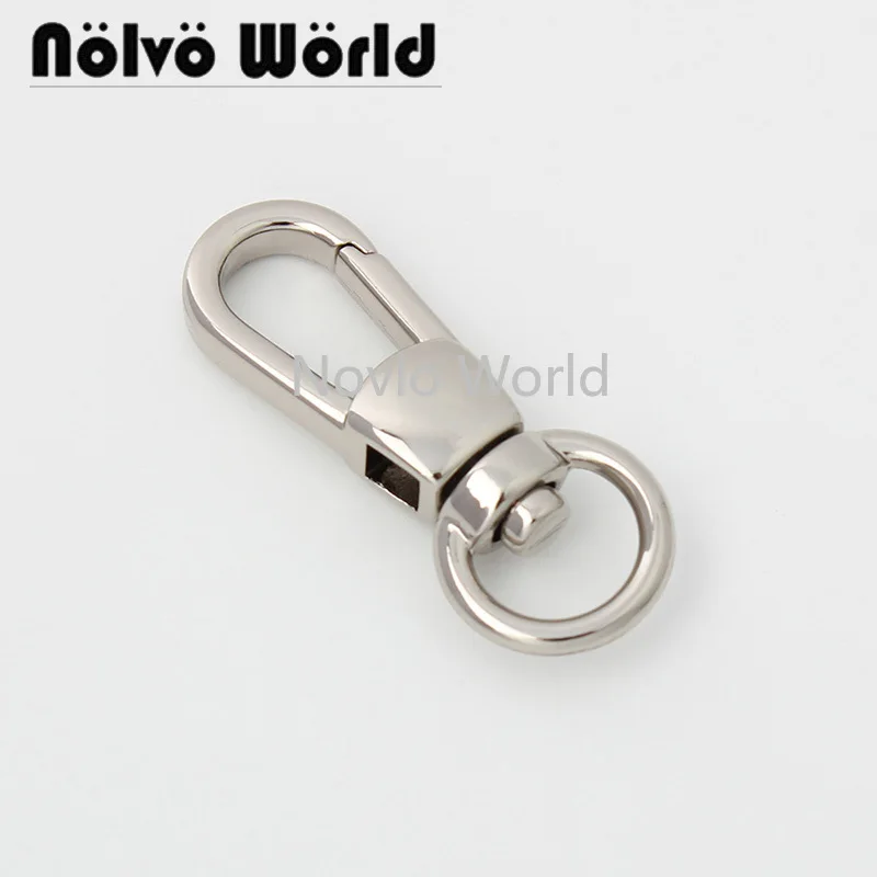 

5-20-100 pieces 38*10mm 3/8" polished silver metal small snap chain adjusted swivel clasp hooks