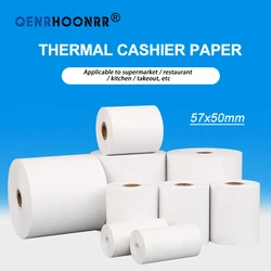 Thermal paper 57x50 mm POS printer 4 rolls mobile bluetooth Cash register paper Rolling papers pos hospitality