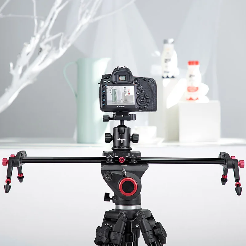 For Cameras Camcorders SLR photography camera guide rail 40/60/80/100/120CM Sliding-Pad Track Slider Video Stabilizer System