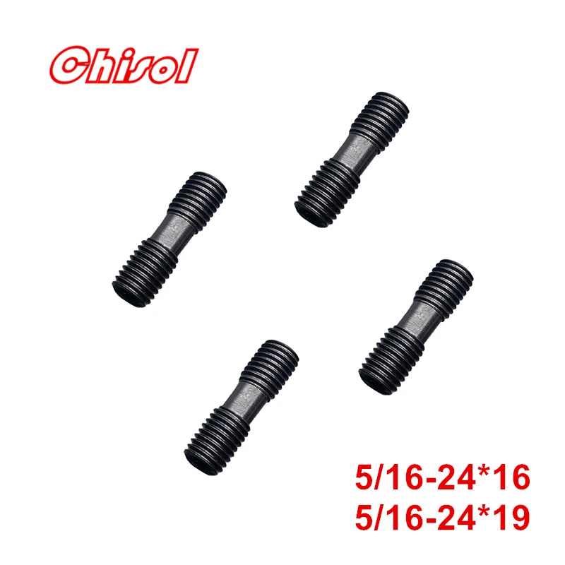 10pcs CNC Milling Cutter Holder Two Head Inner Hexagon Screws 5/16-24*16 Milling Cutting Tools Screw 5/16-24*19