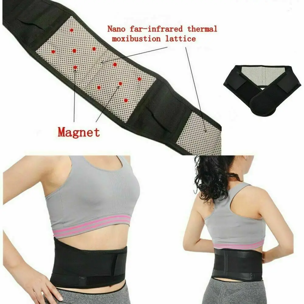 Adjustable Waist Shapers Health Care Tourmaline Self heating Magnetic Therapy Back Waist Support Belt Lumbar Brace Massage Band