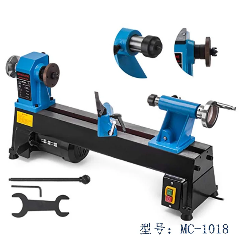 

Small Table Type Woodworking Lathe Digital Display Small Lathe Stepless Speed Regulating Miniature Machine Tool Lathe