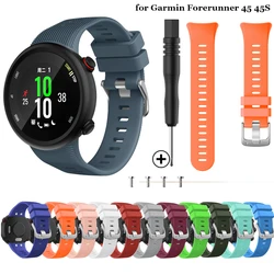 Silikonowy pasek do zegarka dla Garmin Forerunner 45 45s opaska sportowa bransoletka modna wymienna opaska na nadgarstek dla Forerunner 45 Correa