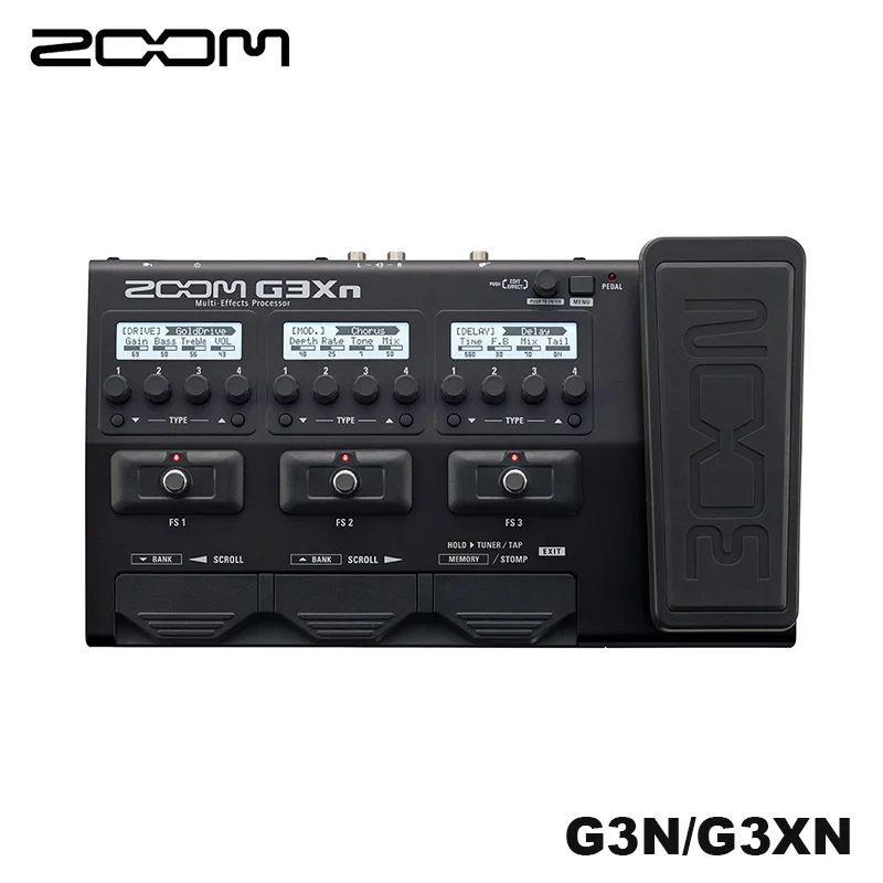 Zoom G3Xn G3n Guitar Multi Effects Processor with Expression Pedal, With 70+ Built-in Effects, Amp Modeling, Looper