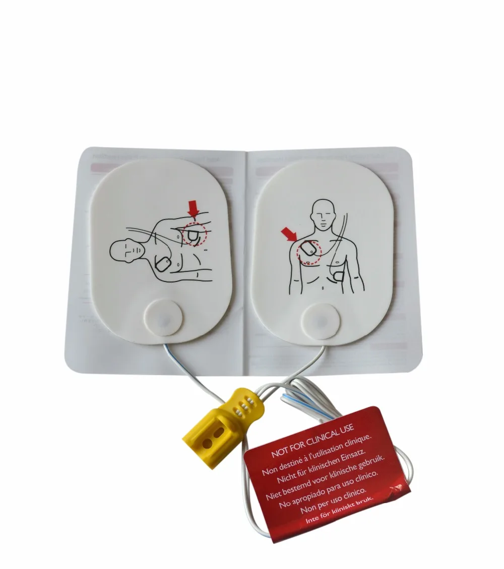 

Hot Sale 5 Pairs/Pack Adult AED Training Machine Pads,Use For HeartStart Trainer Simulated First Aid Training