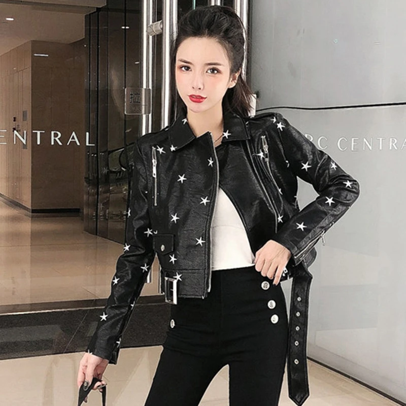 Imagem -03 - Outono Mulheres Jaqueta de Couro do Plutônio Mulher com Zíper Curto Cabolsa Feminino Moda Punk Bomber Falso Outwear Couro Primavera Blazer 2023 Novo