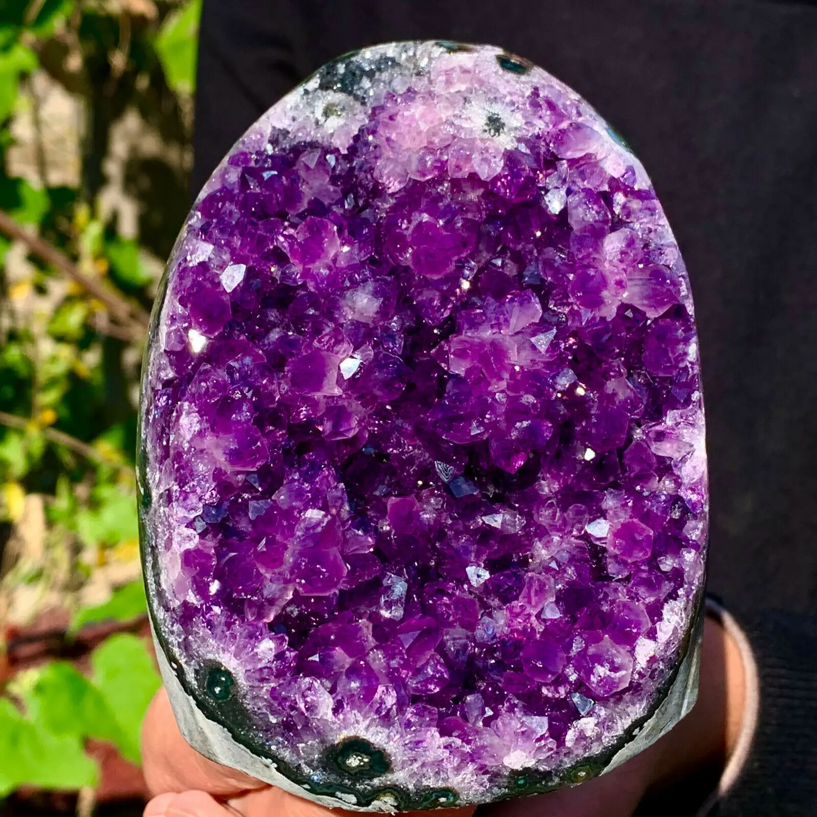 

640-740g Natural amethyst cave quartz cluster crystal specimen healing