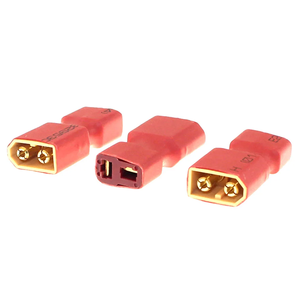 1pcs T Male Female Plug to XT60 Adapter Converter For RC Helicopter Quadcopter LiPo Battery Plug Connector