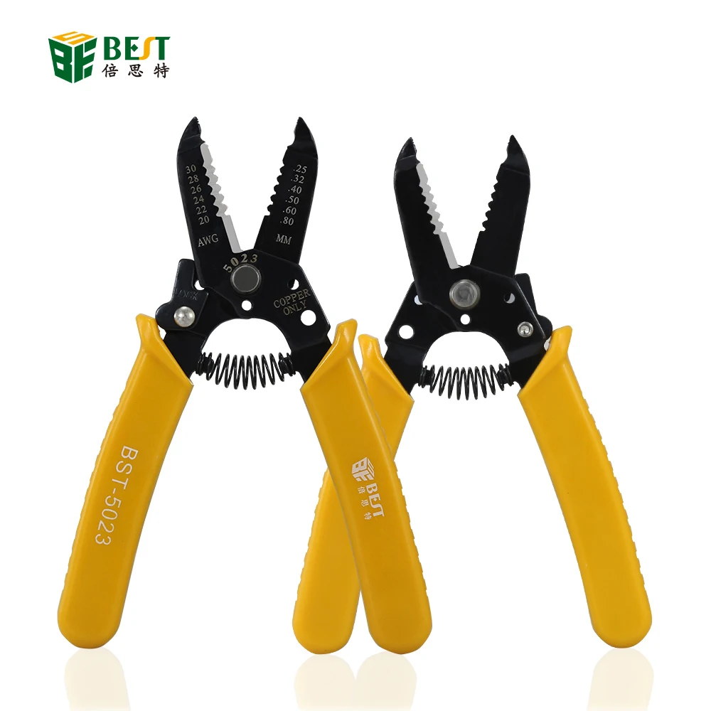 1Piece Multi-Functional Precision Fiber Cable Wire Stripper 20-30 AWG Copper Cable Hardened Steel Wire Stripper Plier Tools