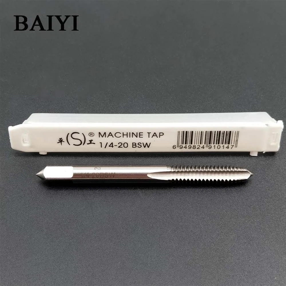 1pc 1 / 4-20BSW HSS Tap for right-hand Thread Screw Straight Flute HSS 6542 made faucet for steel metal thread