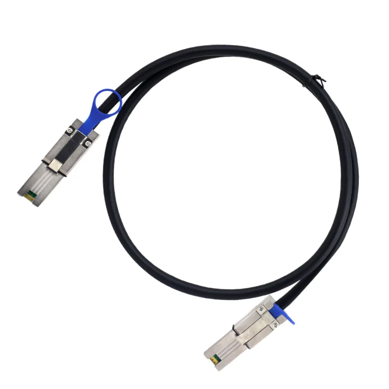 MiniSAS SFF-8088 to SFF-8088 1M Length External Interface For 6Gb/s SAS/SATA Hard Drive 30AWG SAS Cable with 1 Yr Warranty