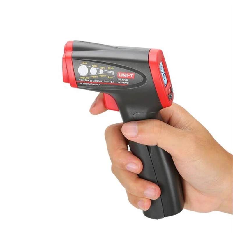 UNI-T UT300S Infrared Thermometer ℃/℉ ,Options Temperature Range : -32°C～400°C,Dual Display ,Low Battery Indication.