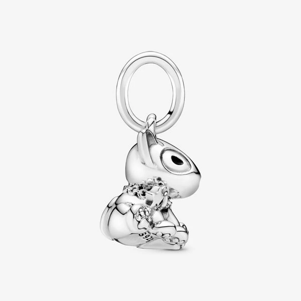 SALE! 925 Sterling Silver Beads Fit Original Pandora Bracelets Bull Terrier Puppy Dog Dangle Charm Women DIY Fashion Jewelry