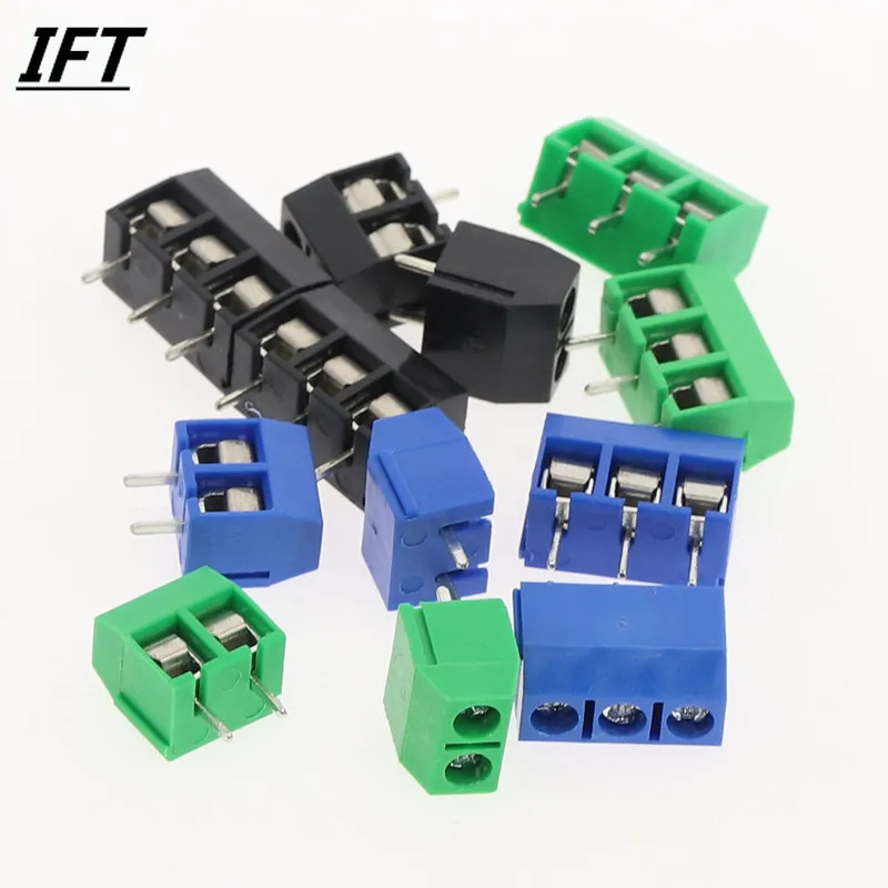 10 PCS KF301- 2P screw 5.0mm terminal block 2 Pin 3 Pin pcb terminal block Connector
