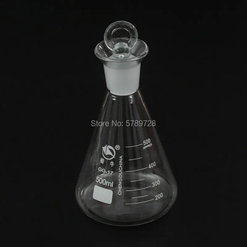 Imagem -04 - Definir o Iodo Frasco Triângulo Alta de Vidro de Borosilicato Cone Iodo Frasco de Medição 50ml 100ml 150ml 250ml 500ml 1000ml Pcs