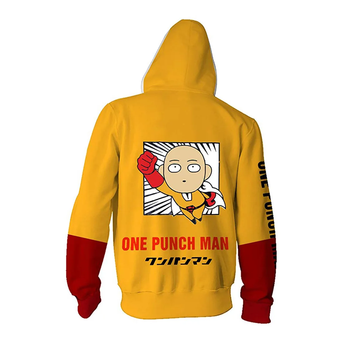 One Punch Man Casual Jacket Hoodies Men Women Harajuku 3D Hoody Zipper Hooded Sweatshirts Fashion Hip Hop Streetwear Thin Coats