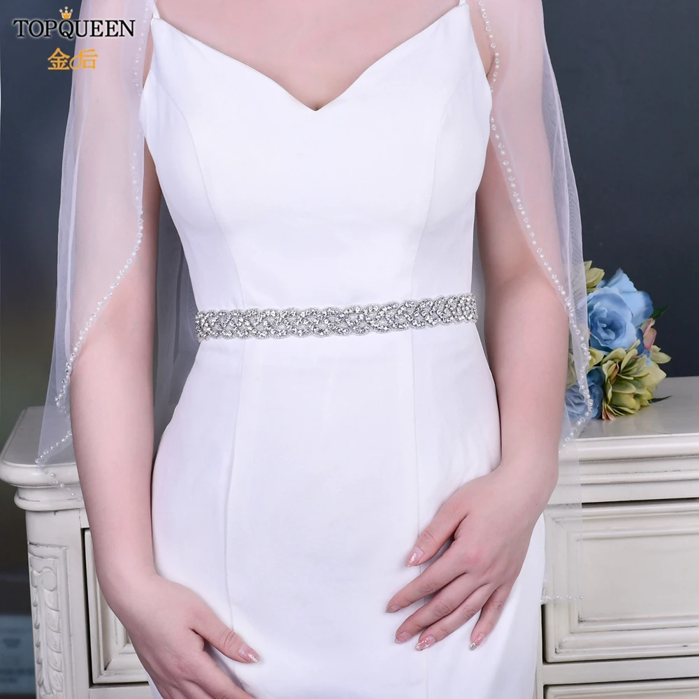 TOPQUEEN S216 Cưới Dây Tất Cô Dâu Vàng Hoa Hồng Đá Nhân Táo Nữ Sang Trọng Phụ Kiện Nữ Đầm Dây Tất