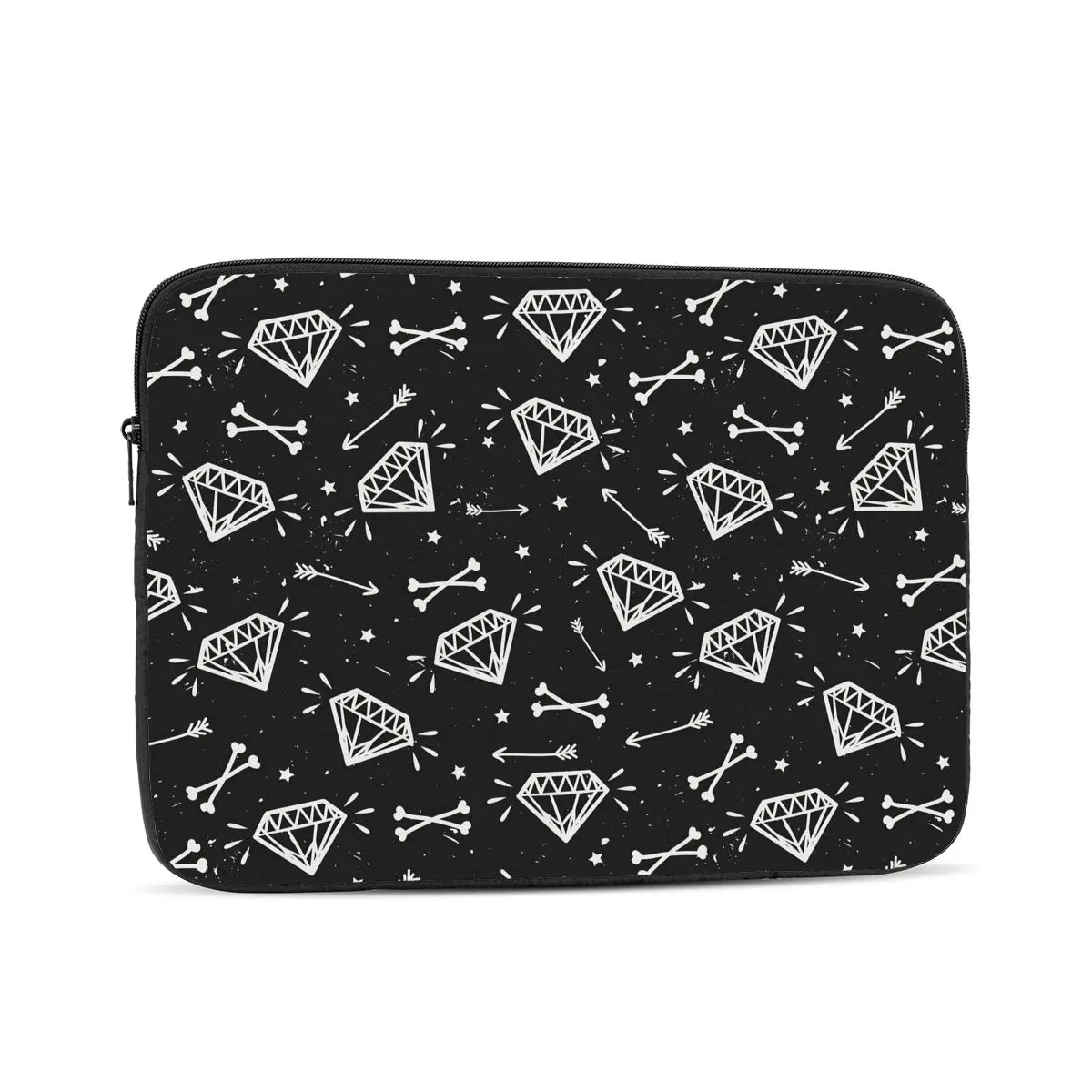 Cute Doodles With Diamonds Bones Arrows And Stars Computer ipad Laptop Cover Case Laptop Sleeve Bag Portable Cover Fundas Pouch