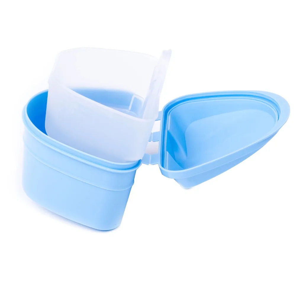 Y-kelin Denture Box  High Quality Full  Soaking Case Prosthesis Container  Bath  4 Color Free Gifts