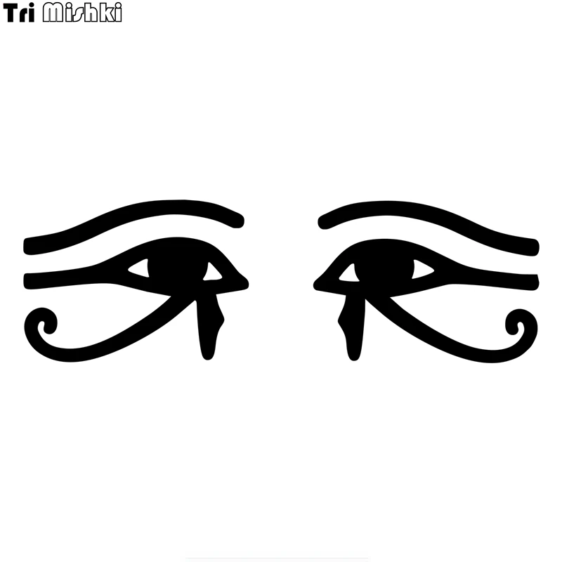 Tri Mishki HZX873# ancient egypt eye of horus or  ra egyptian car sticker funny Vinyl Decals Motorcycle Accessories Stickers