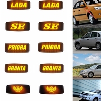 1 pair LED Front Position Indicator Park Light Side Marker Lamp Amber Waterproof for Lada Granta for Lada Priora Car Front