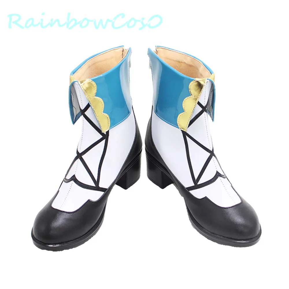 Genshin impacto barbara botas cosplay sapatos jogo anime festa de carnaval halloween rainbowcos0 w1291