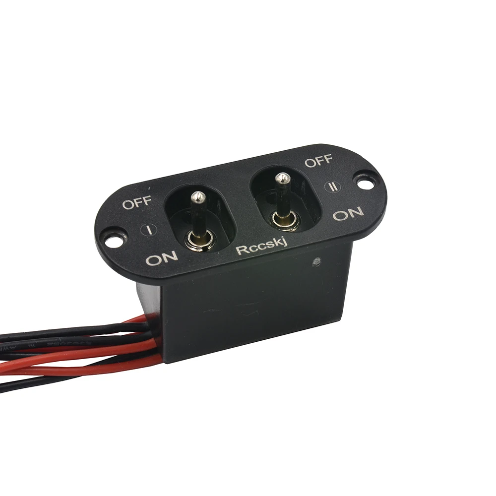 Heavy Current Dual Charging Switch Fit FUTABA/ JR Connector For RC Battery UBEC ESC Car Airplane Model