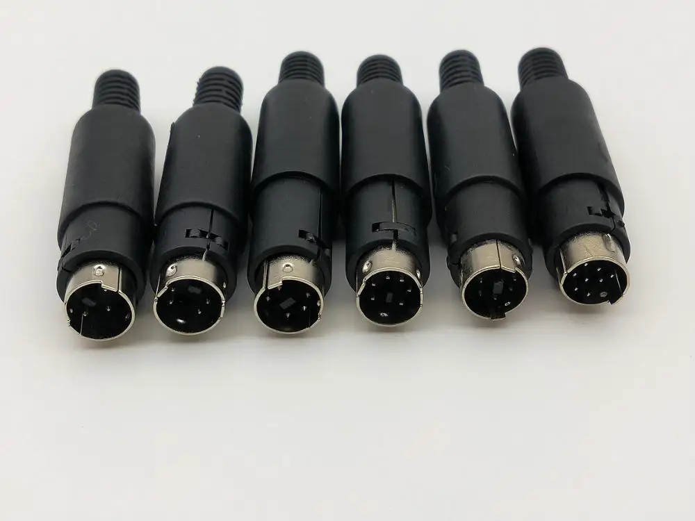 Mini DIN Male 3 PIN 4 PIN 5 PIN 6 PIN 7 PIN 8 PIN Audio AV Connector adapter New