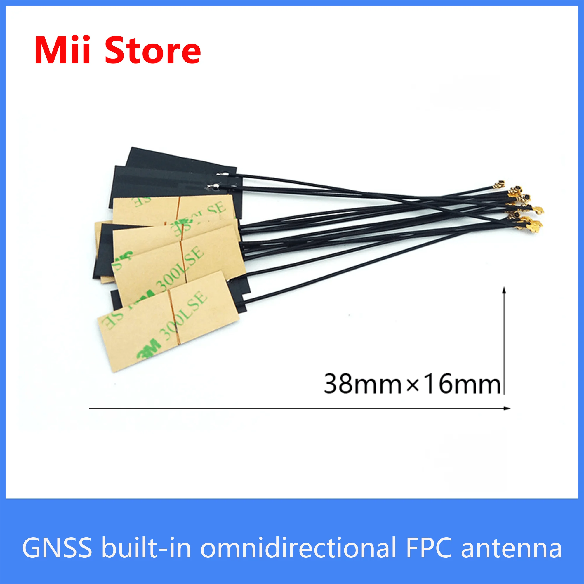 GPS Beidou GNSS built-in omnidirectional FPC antenna high gain 3db ipex interface passive positioning antenna 38*16mm