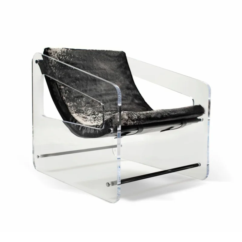 

VONVIK Custom Clear Sofa Acrylic TV Kids Recliner Chair