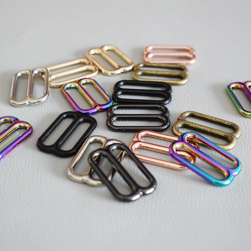 20 Pcs/Lot Adjustment DIY Accessories for 25mm Webbing Metal Slider Adjustable Buckle Loops DIY Straps Bags Belts Accessories