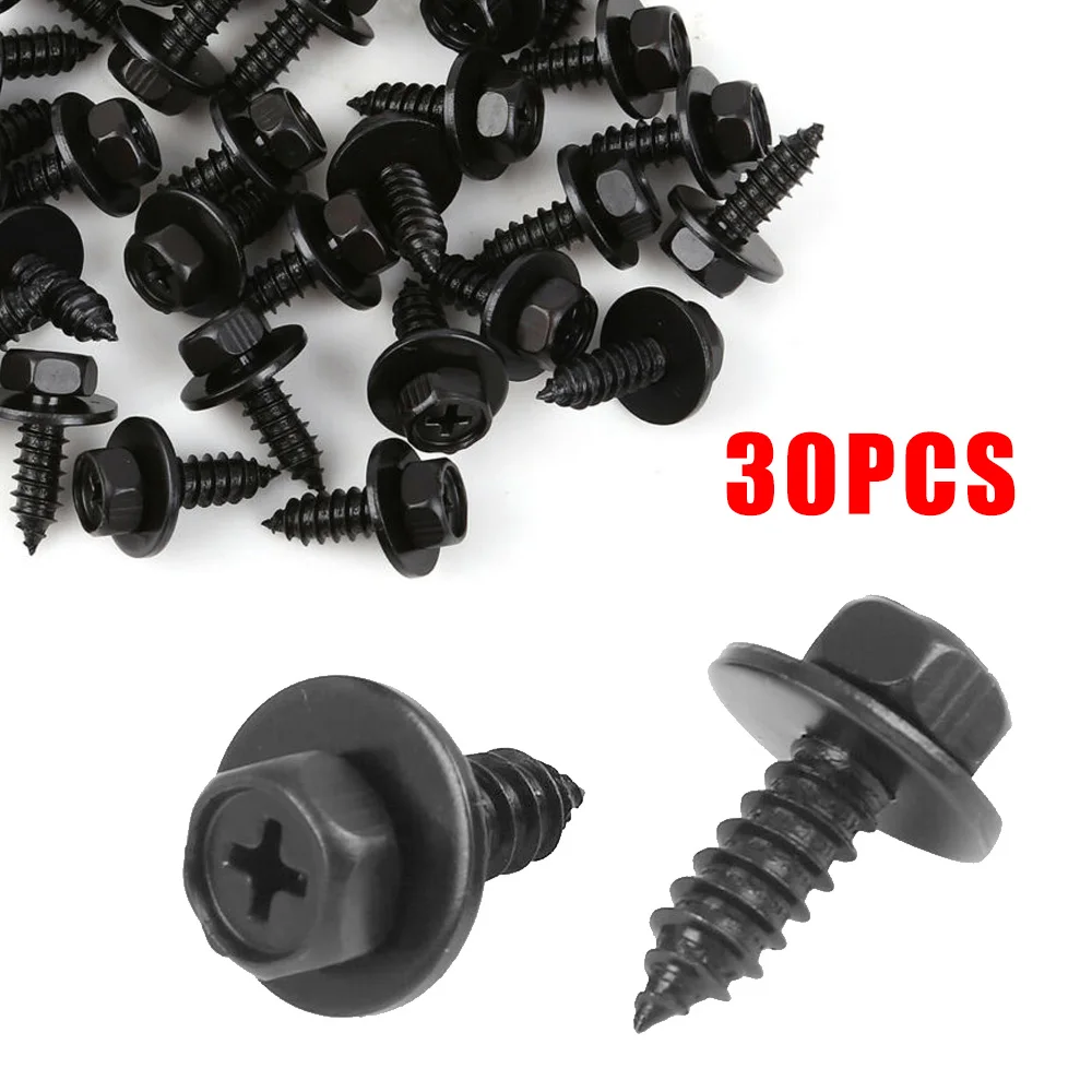 30Pcs Bolt Retainer Fender Liner Under Cover Screw For Toyota 90159-60498 Mount Bracket Bolt,deflector Screw,upper Support Screw