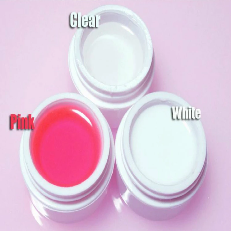 1 KG High Quality Nail Art Clear Pink White Color For Choose UV Builder Gel Polish Tool Set Nail supplies