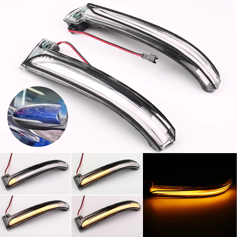 

2 pcs Dynamic Turn Signal Light Side Wing Rearview Mirror Sequential Indicator Lamp Blinker For Hyundai Lafesta 2018 2019 2020