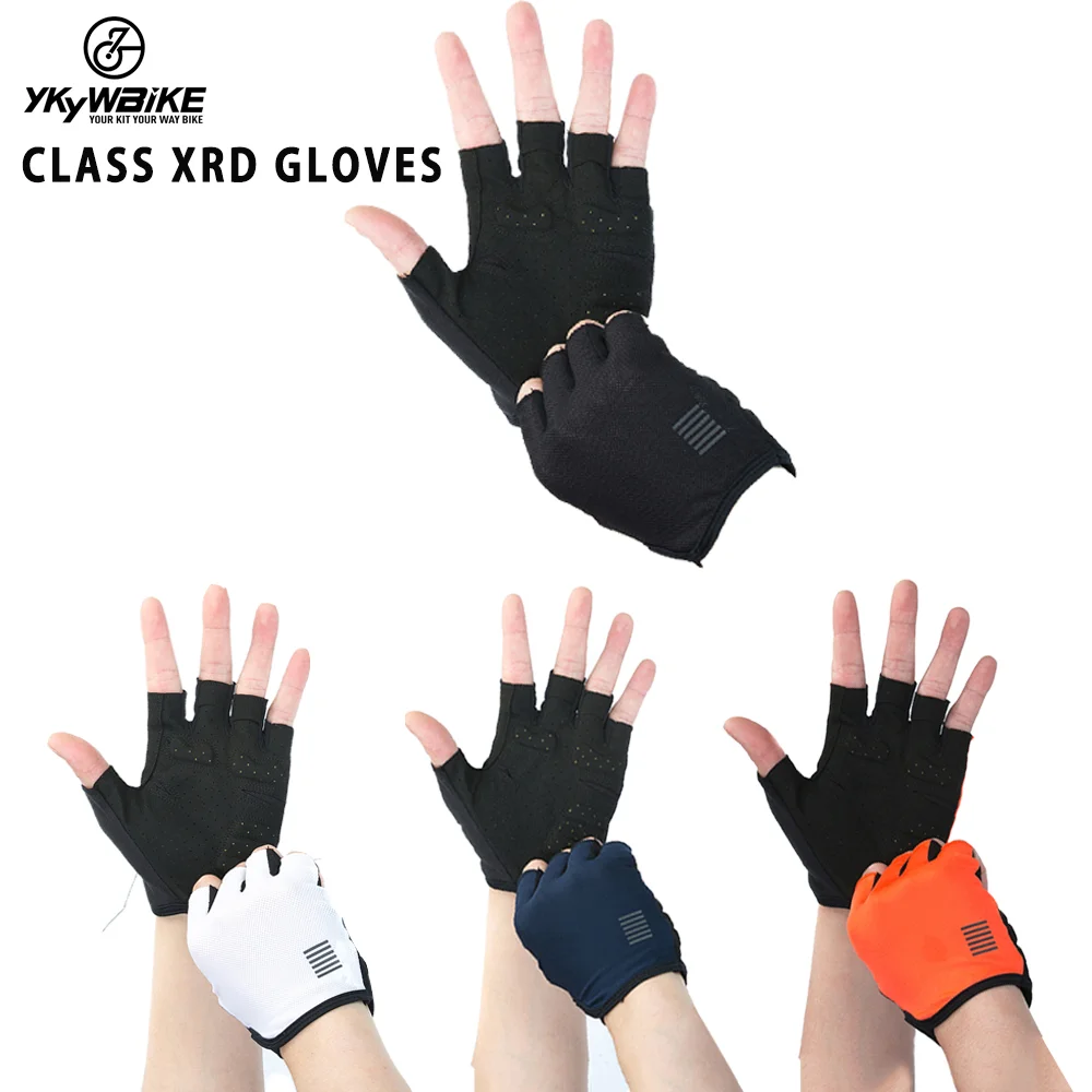 YKYWBIKE Cycling Gloves MTB Road Gloves Mountain Bike Half Finger Gloves Men Summer   Bicycle MTB Bike Gloves Guantes Ciclismo