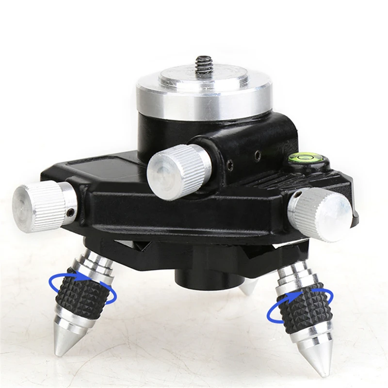 Cupbtna Tripé Base de Suporte Interface Stand Interface Ajuste Fino Tripé Suporte para o Nível do Laser