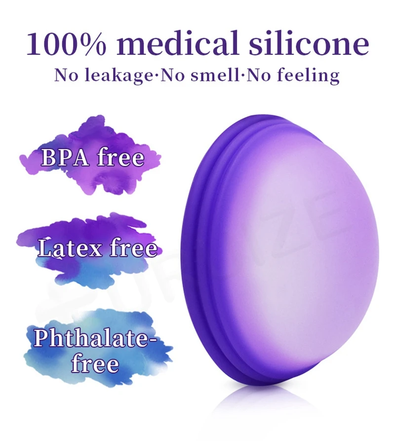 Menstrual Cup Disc Flat-fit Design Women Extra-Thin Menstrual Cup with sterilizer Tampon/Pad Alternative