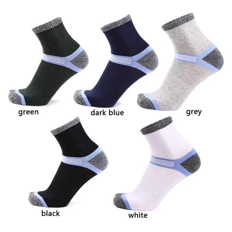 10Pairs/lot Brand Men's Sports Socks Cotton Breathable Running Basketball Socks Male Long Socks High Quality Comfortable New