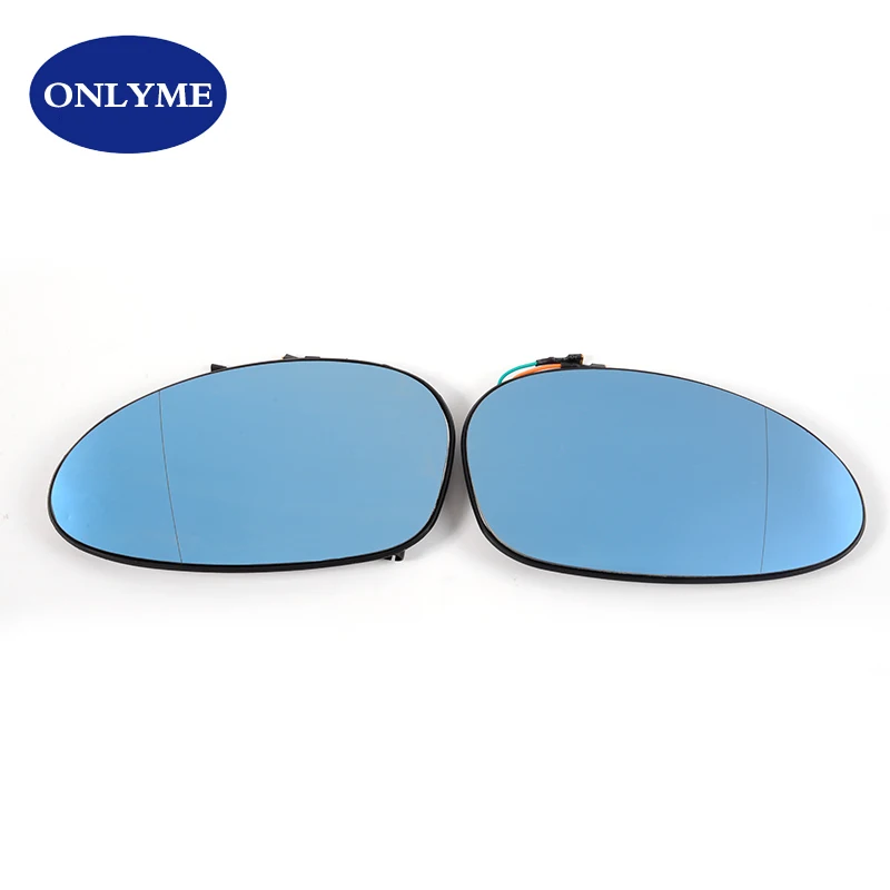 Car wide angle heated 4 pins blue mirror glass for BMW series 1 , 3  E90 E91 E92 E93 E87 E88 E46 2004 05 06 07 08 09