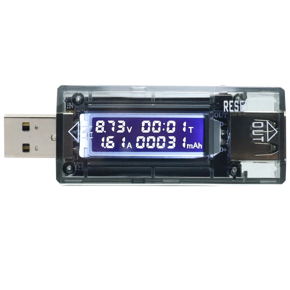 USB Voltage Current Timing Capacity Tester Monitor QC 2.0 Mobile Power Volt Ampere Detector Voltmeter Ammeter Battery Test