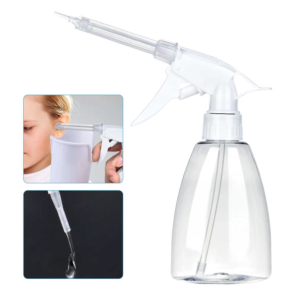 Ear Wax Removal Tool 300ml Ear Irrigation Washer Bottle System Ear Pick Cleaning Set With 5/15/35 Replacement Tips Ear Cleaner