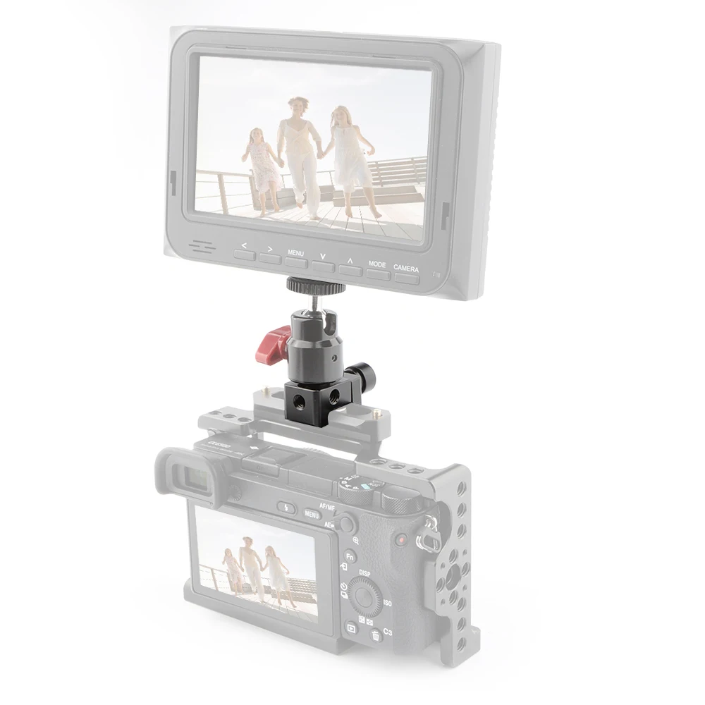 Адаптер для головки подставки для освещения HDRIG 16 мм со стандартным зажимом для направляющей НАТО, быстроразъемный зажим для направляющей Swat с монтажными точками 1/4 дюйма-20