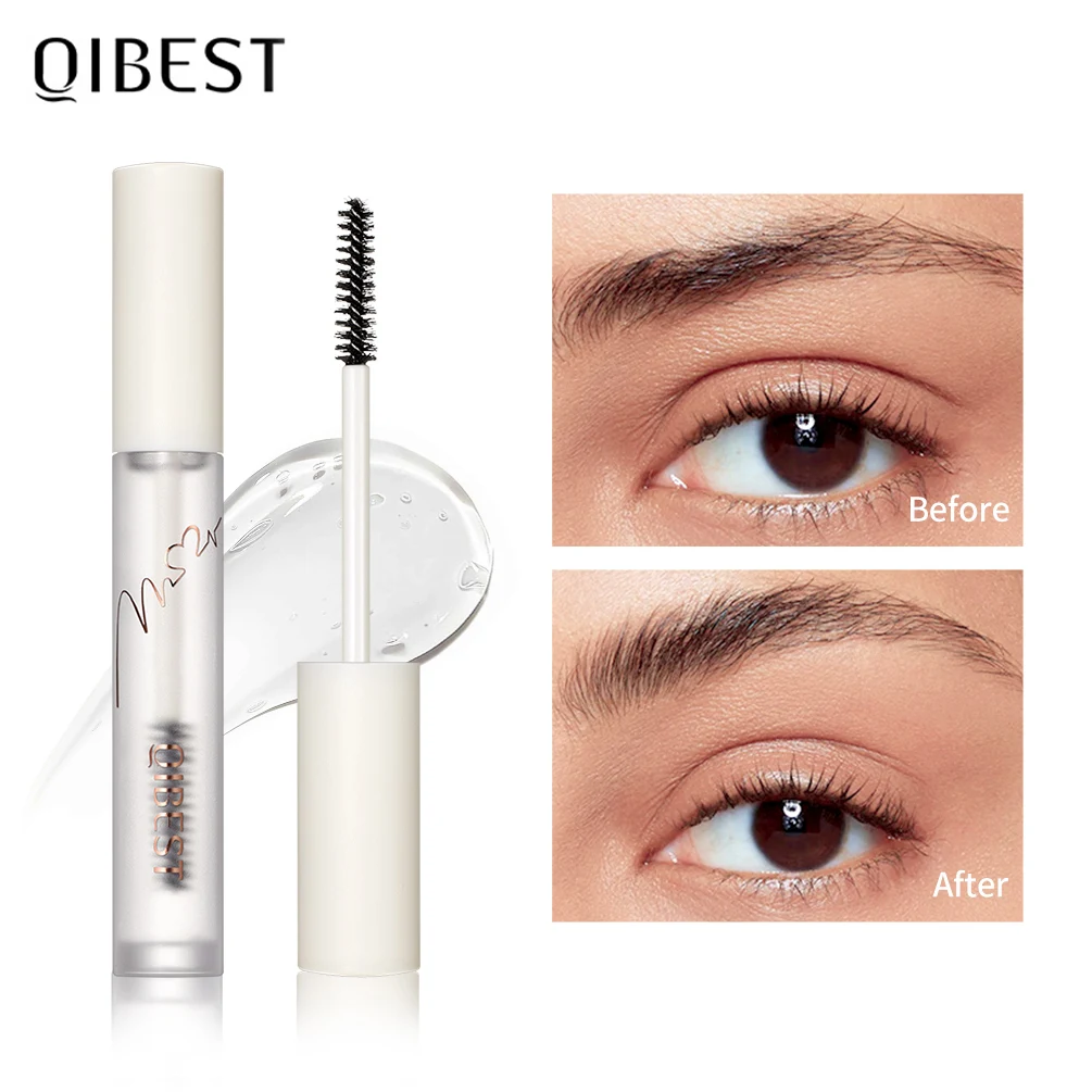 QIBEST Transparent Eyebrow Styling Gel Brows Wax Waterproof Long-Lasting Black Eyebrow Gel Makeup Soap For Eyebrow Beauty Women