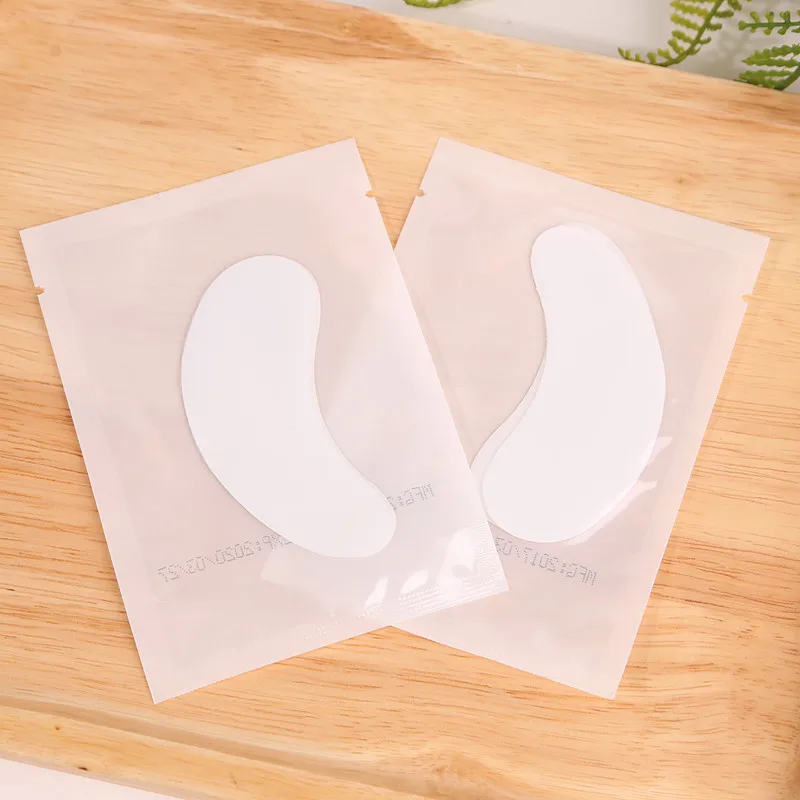 50/100/200Pair Eyelash Pad Gel Patch Grafting Under Eye Patches Paper Transparent Package Sticker Eyelash Extension Makeup Tools