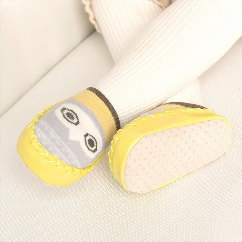 Cartoon Baby Socks With Rubber Soles Infant Sock Newborn Autumn Winter Children Floor Socks Shoes Non-slip Soft Toddler Footwear