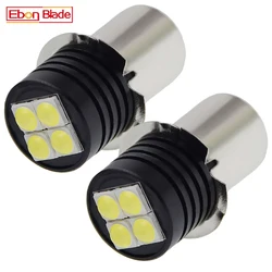 2 sztuk P13.5S PR2 3V 4.5V 6V 9V 12V 18V 9V-30V 3030 4SMD LED światło dla Maglite latarka żarówka latarka rower silnik lampa biały 6000K