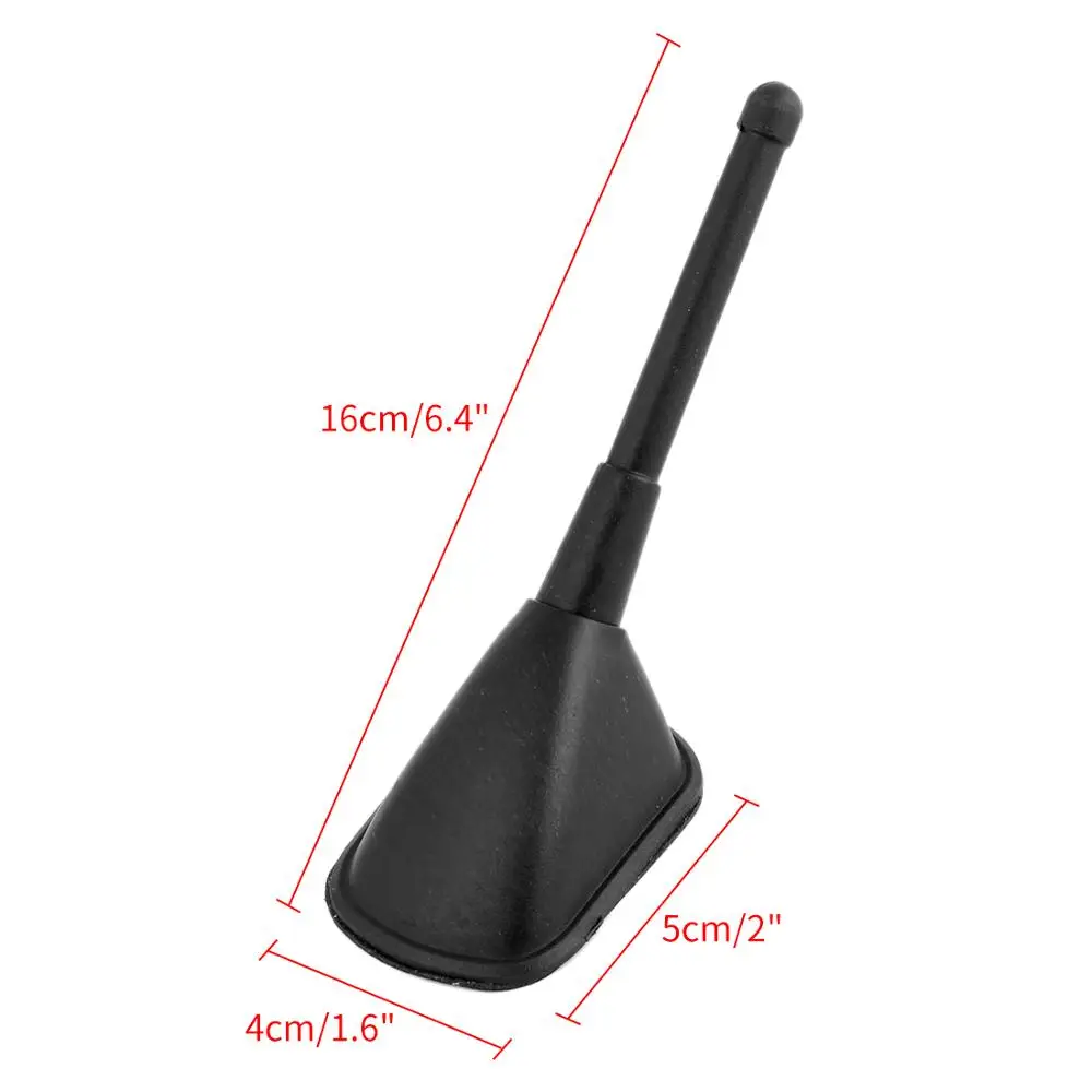 Antena de techo de coche, Base adhesiva Sefl de plástico negro, 9-17cm de longitud, decorativa, falsa