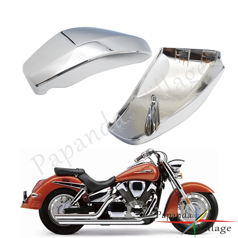 Chrome ABS Plastic Battery Side Cover For Honda VTX 1300 R/S/C/T Retro Custom Spoke Tourer Models 2003-2009 Battery Fairing