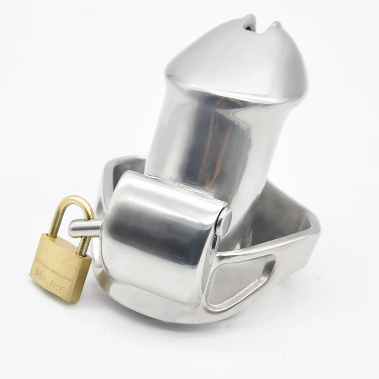 CHASTE BIRD Male 316L Stainless Steel Luxury Standard Penis Cage Chastity Device with 2 Magic Locks Sex Toys Cock Ring A338